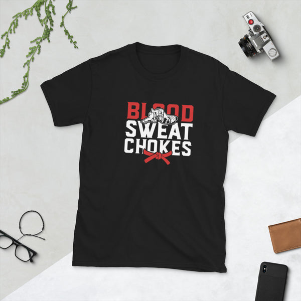 Brazilian Jiu Jitsu Blood Sweat Chokes Shirt | BJJ Shirt | Brazilian Jiu-Jitsu Unisex T-Shirt