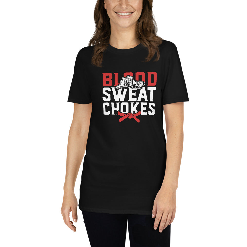Brazilian Jiu Jitsu Blood Sweat Chokes Shirt | BJJ Shirt | Brazilian Jiu-Jitsu Unisex T-Shirt