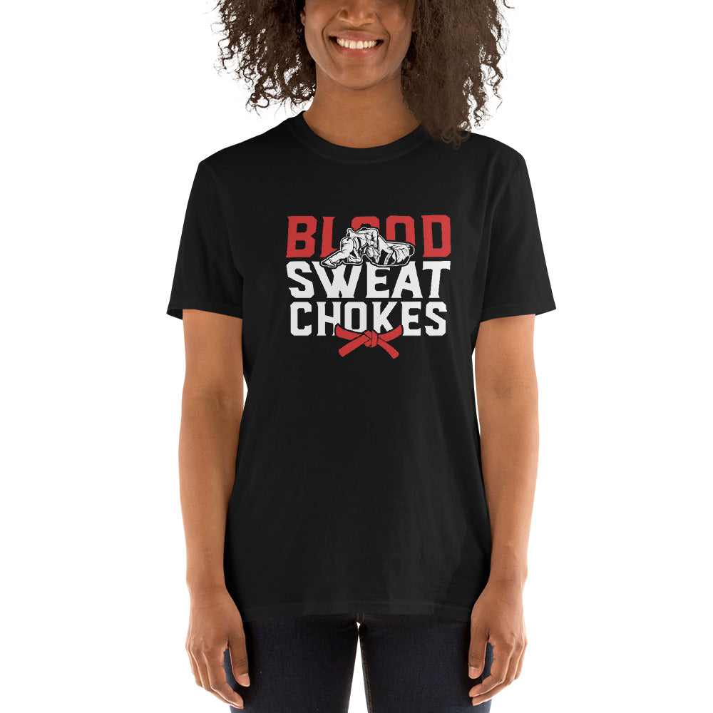Brazilian Jiu Jitsu Blood Sweat Chokes Shirt | BJJ Shirt | Brazilian Jiu-Jitsu Unisex T-Shirt