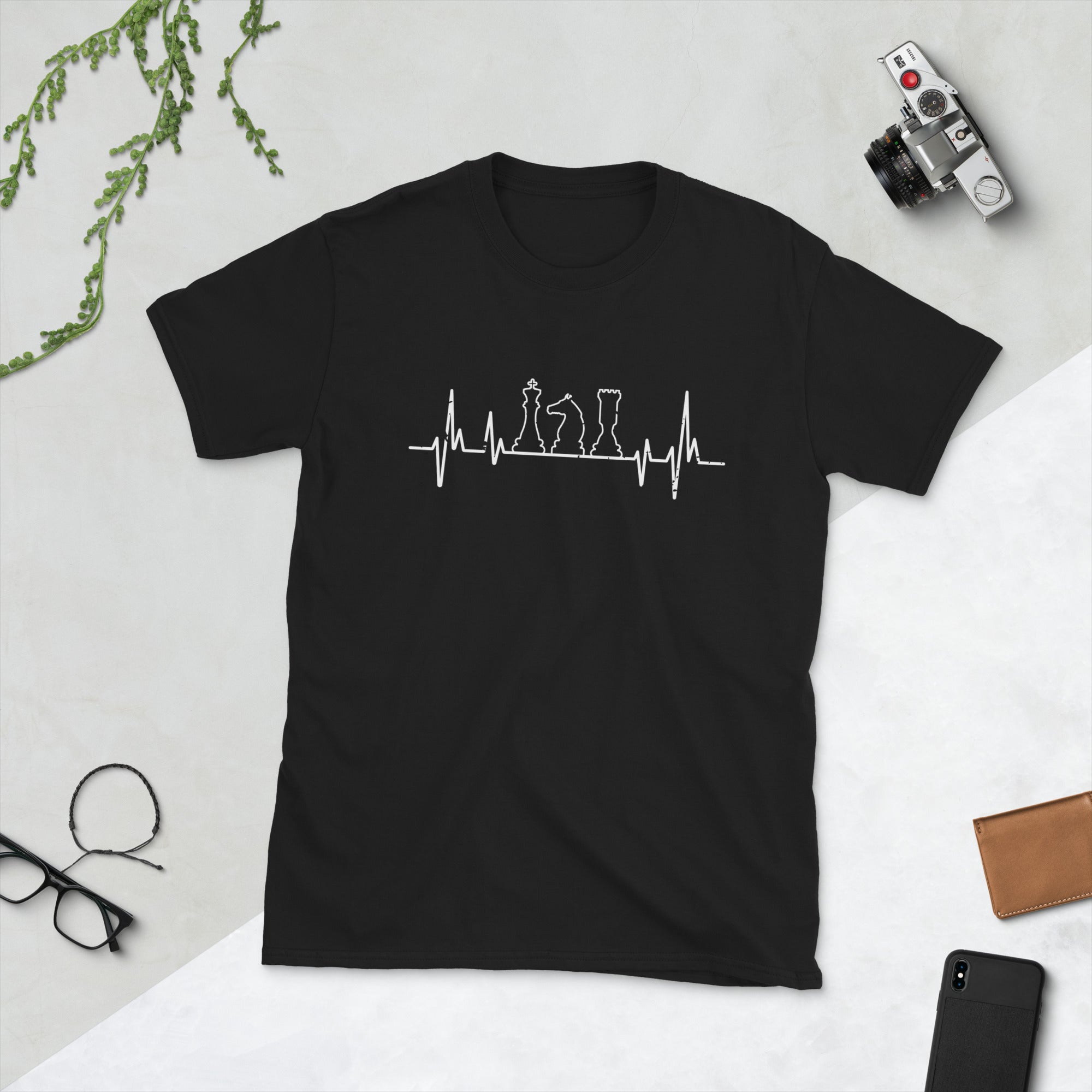 Chess Heartbeat Shirt | Chess Gift Tshirt | Chess Unisex T-Shirt Main image