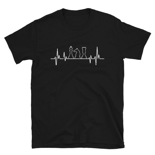Chess Heartbeat Shirt | Chess Gift Tshirt | Chess Unisex T-Shirt