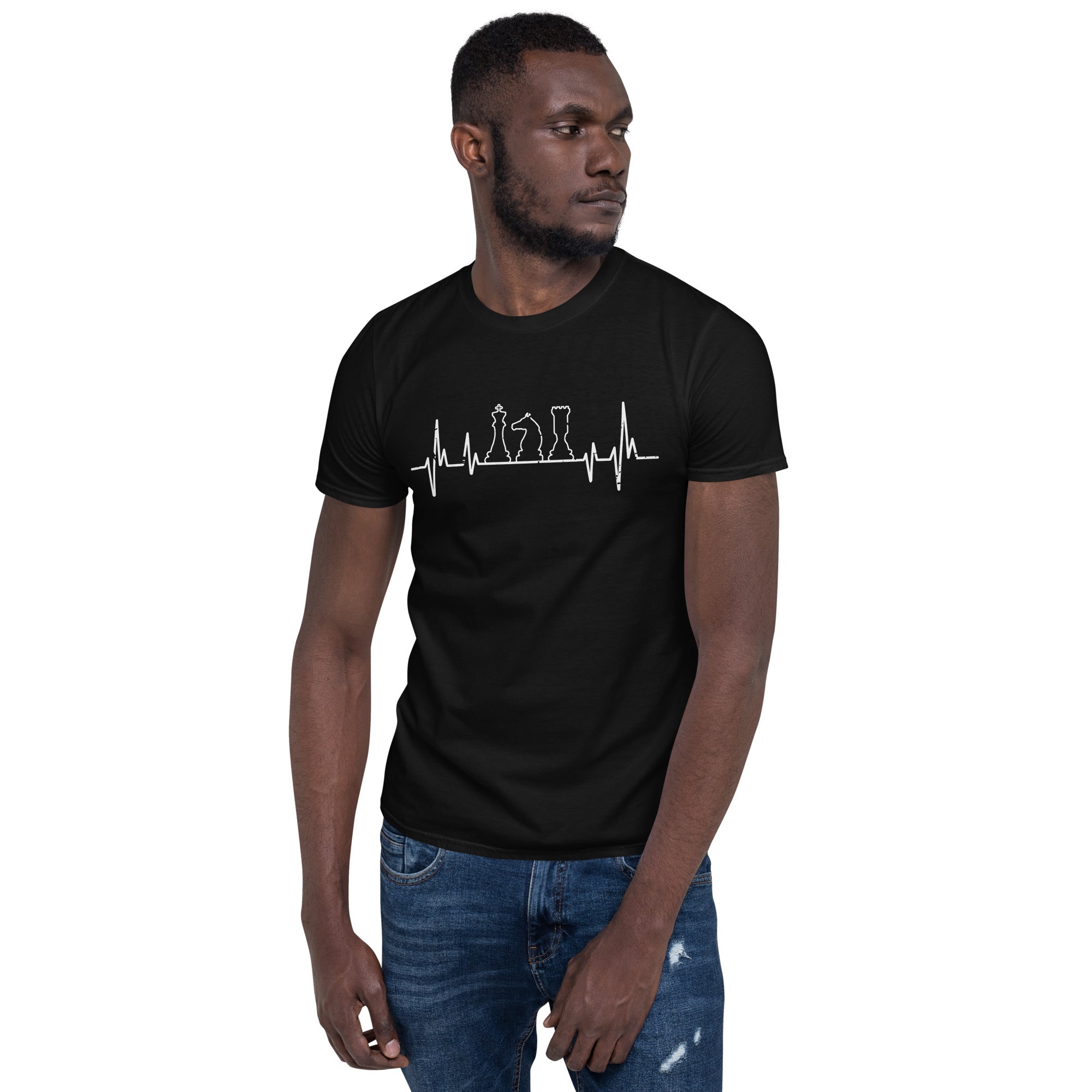 Chess Heartbeat Shirt | Chess Gift Tshirt | Chess Unisex T-Shirt