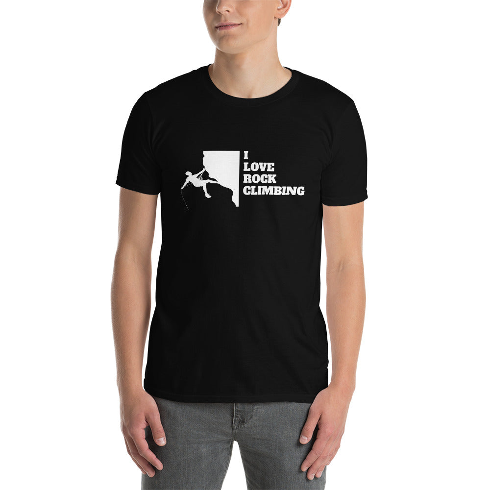 I Love Rock Climbing Shirt | Mountain Climbing Rocks Tshirt | Rock Climbing Unisex T-Shirt Secondary image