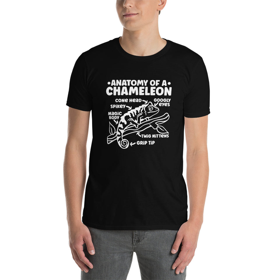 Chameleon Shirt | Anatomy Of A Chameleon Gift Dark | Chameleon Unisex T-Shirt