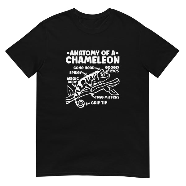 Chameleon Shirt | Anatomy Of A Chameleon Gift Dark | Chameleon Unisex T-Shirt