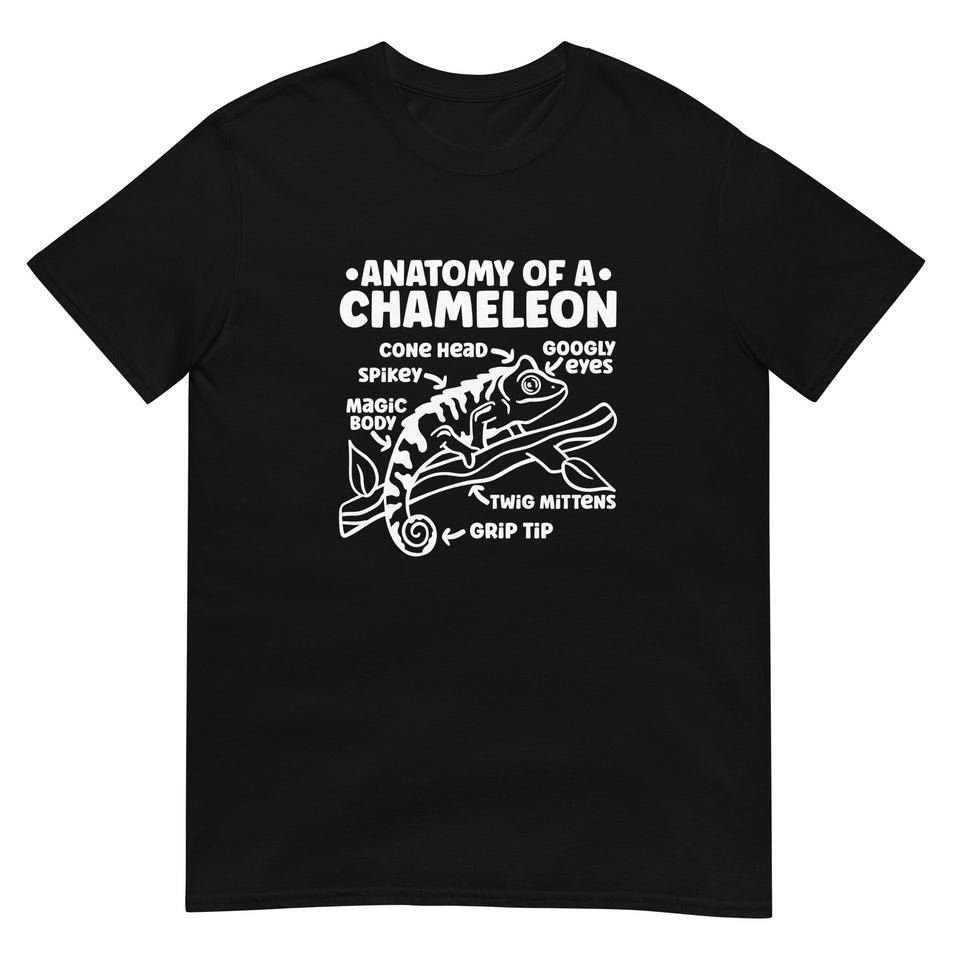 Chameleon Shirt | Anatomy Of A Chameleon Gift Dark | Chameleon Unisex T-Shirt