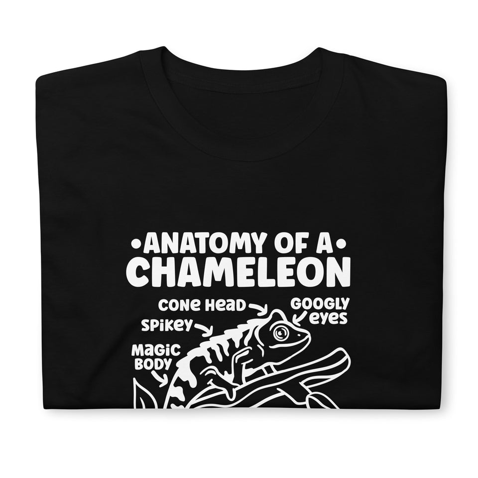 Chameleon Shirt | Anatomy Of A Chameleon Gift Dark | Chameleon Unisex T-Shirt