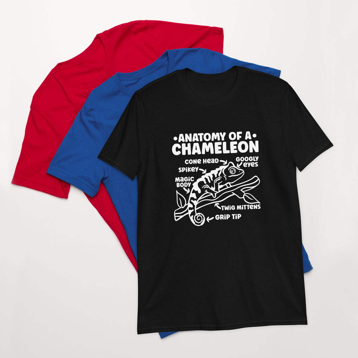 Chameleon Shirt | Anatomy Of A Chameleon Gift Dark | Chameleon Unisex T-Shirt