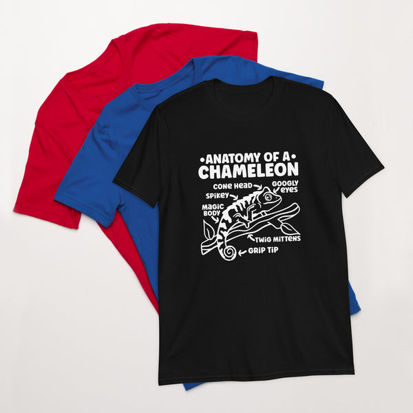 Chameleon Shirt | Anatomy Of A Chameleon Gift Dark | Chameleon Unisex T-Shirt