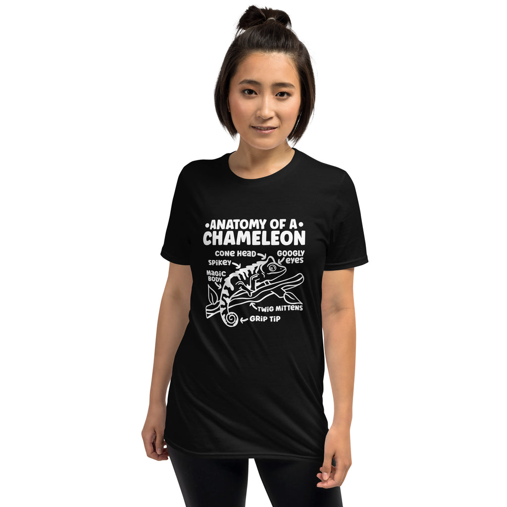 Chameleon Shirt | Anatomy Of A Chameleon Gift Dark | Chameleon Unisex T-Shirt