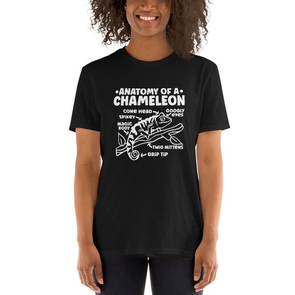 Chameleon Shirt | Anatomy Of A Chameleon Gift Dark | Chameleon Unisex T-Shirt
