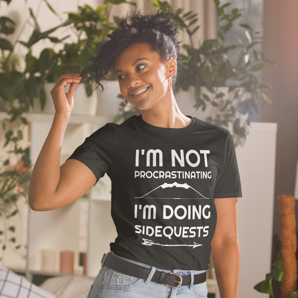 I'm Not Procrastinating I'm Doing Side Quests Bow And Arrow RPG Unisex T-Shirt
