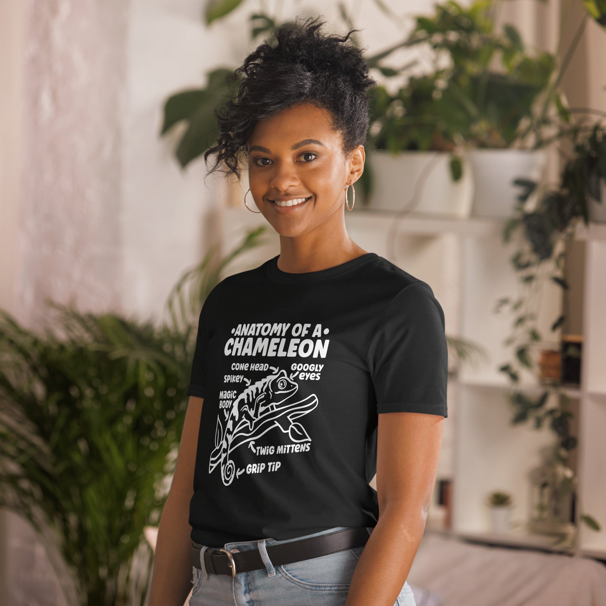 Chameleon Shirt | Anatomy Of A Chameleon Gift Dark | Chameleon Unisex T-Shirt