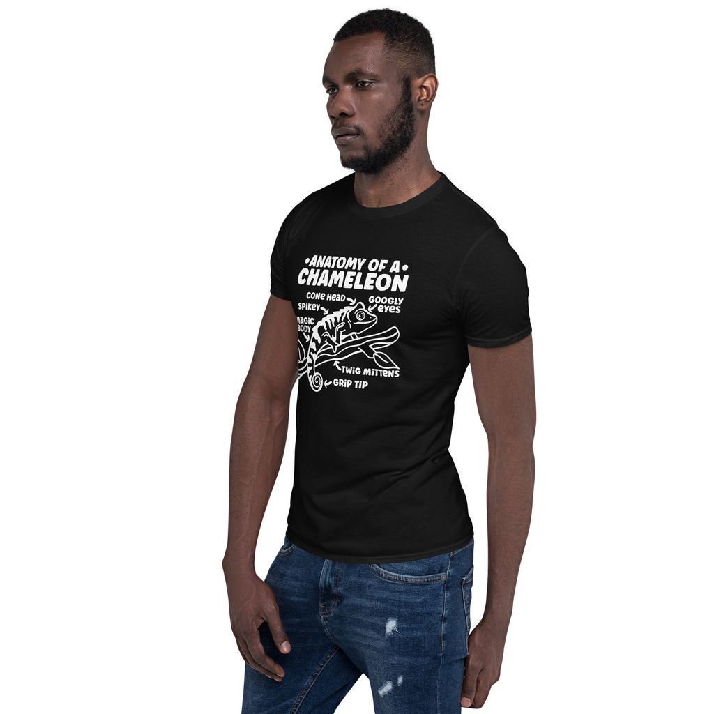 Chameleon Shirt | Anatomy Of A Chameleon Gift Dark | Chameleon Unisex T-Shirt