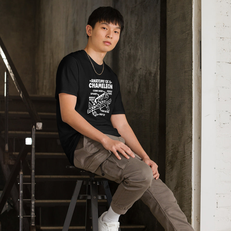 Chameleon Shirt | Anatomy Of A Chameleon Gift Dark | Chameleon Unisex T-Shirt