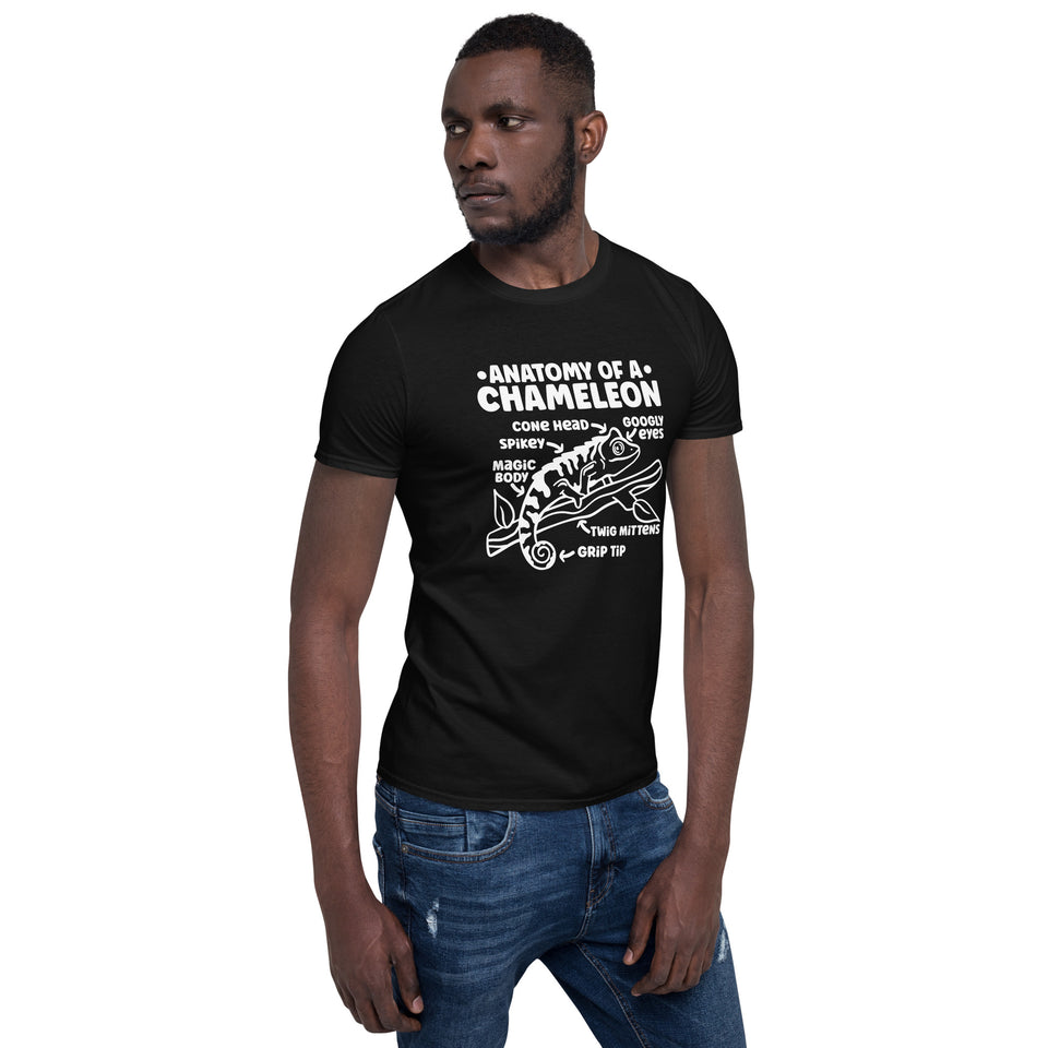 Chameleon Shirt | Anatomy Of A Chameleon Gift Dark | Chameleon Unisex T-Shirt
