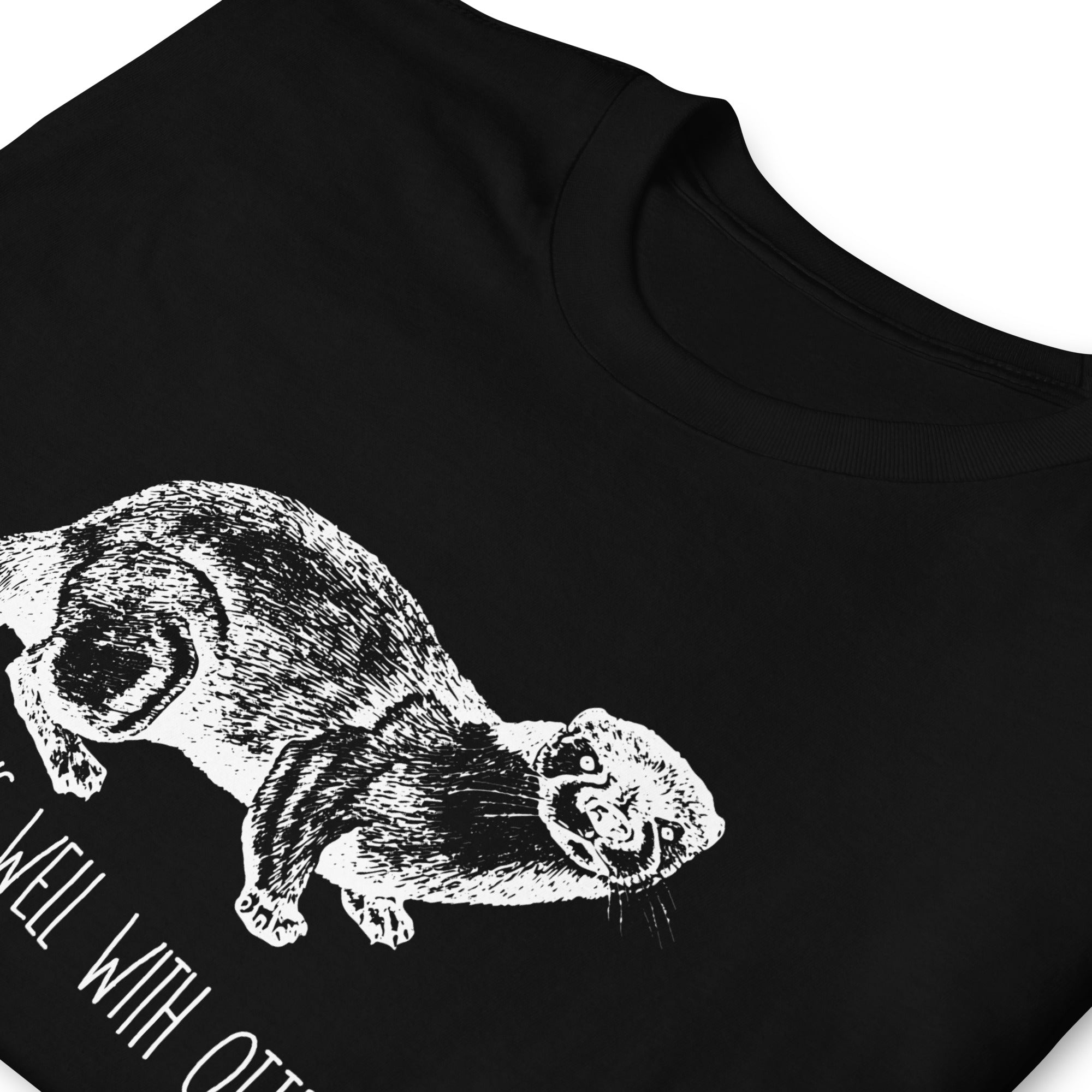 Otter Shirt | Otter Gift Plays Well With Otters | Sea Otter Unisex T-Shirt