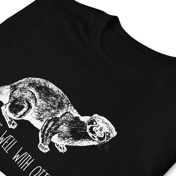 Otter Shirt | Otter Gift Plays Well With Otters | Sea Otter Unisex T-Shirt