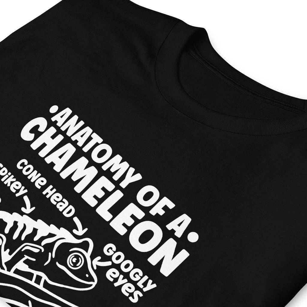 Chameleon Shirt | Anatomy Of A Chameleon Gift Dark | Chameleon Unisex T-Shirt