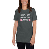 Just A Girl Who Loves Anime Unisex T-Shirt Just A Girl Who Loves Anime Unisex T-Shirt