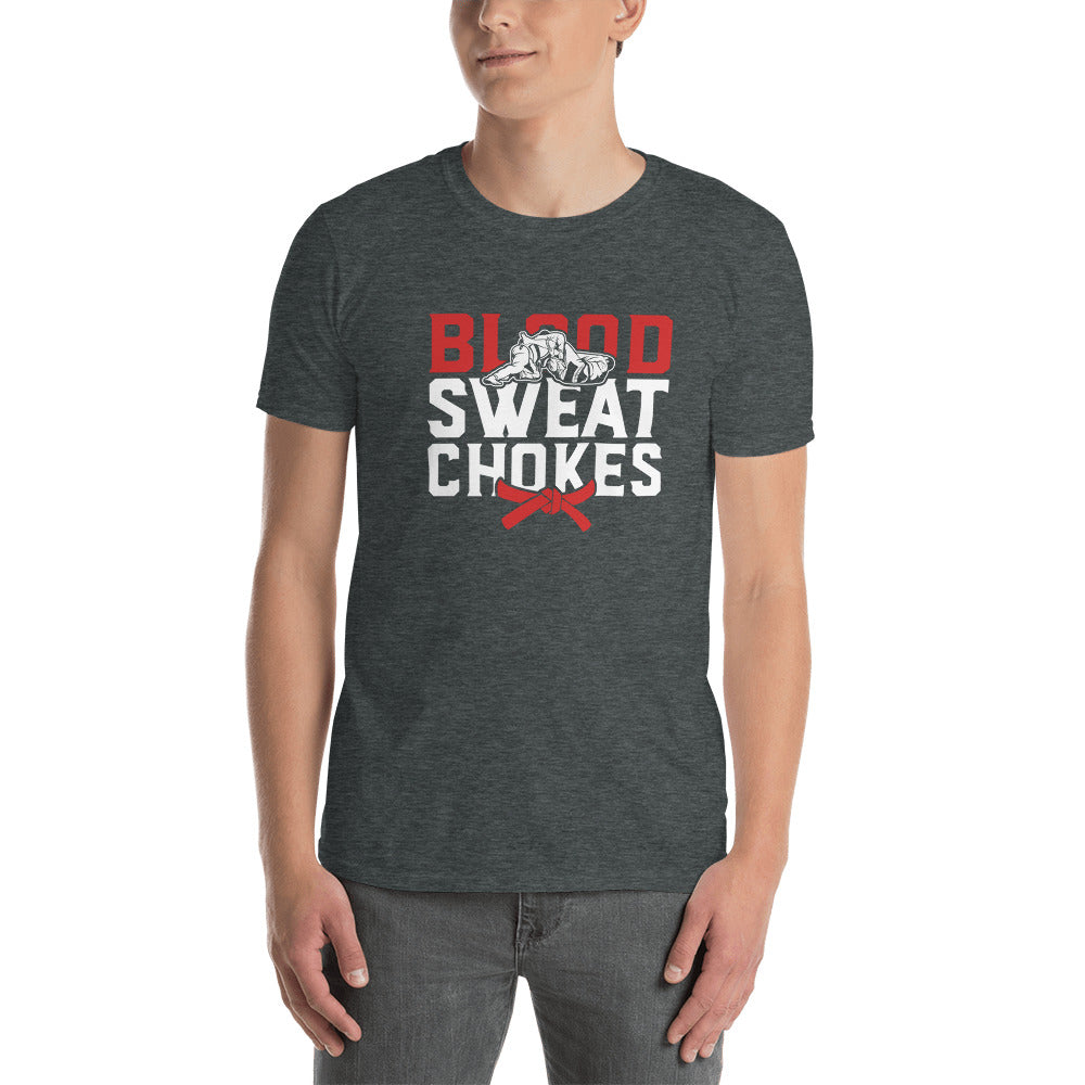 Brazilian Jiu Jitsu Blood Sweat Chokes Shirt | BJJ Shirt | Brazilian Jiu-Jitsu Unisex T-Shirt