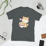 Shiba Inu Shirt | Kawaii Shiba Inu Gifts Anime | Funny Shiba Inu Eating Ramen Unisex T-Shirt Shiba Inu Shirt | Kawaii Shiba Inu Gifts Anime | Funny Shiba Inu Eating Ramen Unisex T-Shirt