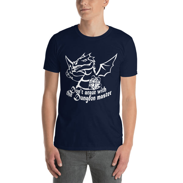 Don't Argue With The Dungeon Master RPG Dice Shirt | Dungeon Master Tee | Tabletop RPG | Tabletop Games | RPG T Shirt | Role Playing Unisex T-Shirt