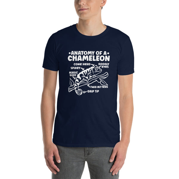 Chameleon Shirt | Anatomy Of A Chameleon Gift Dark | Chameleon Unisex T-Shirt