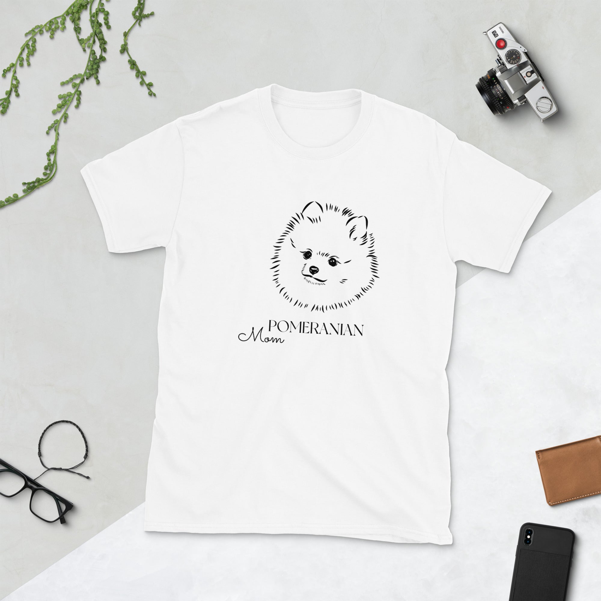 Pomeranian Mom Shirt | Pomeranian Gifts | Pomeranian Unisex T-Shirt Main image