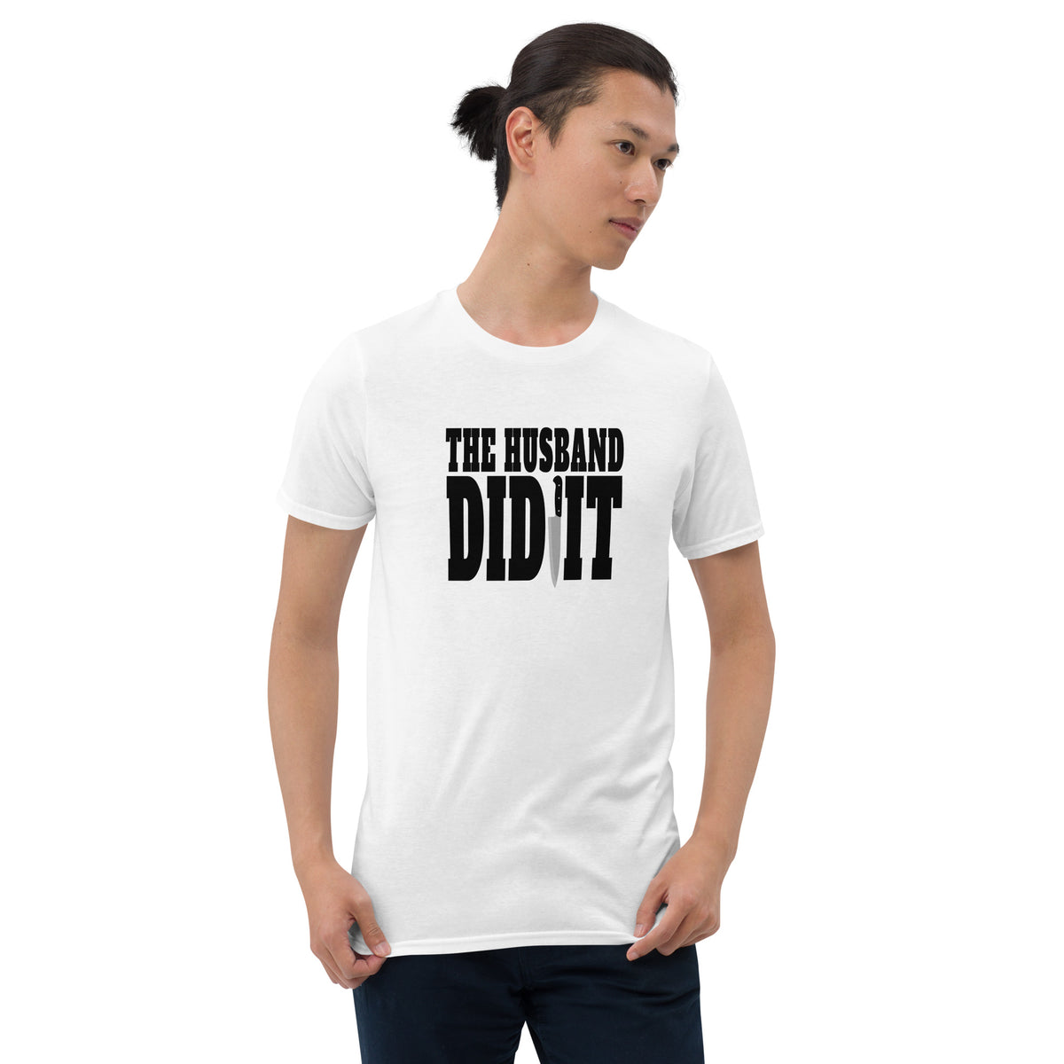 True Crime Shirt | True Crime Gifts | The Husband Did It True Crime Unisex T-Shirt