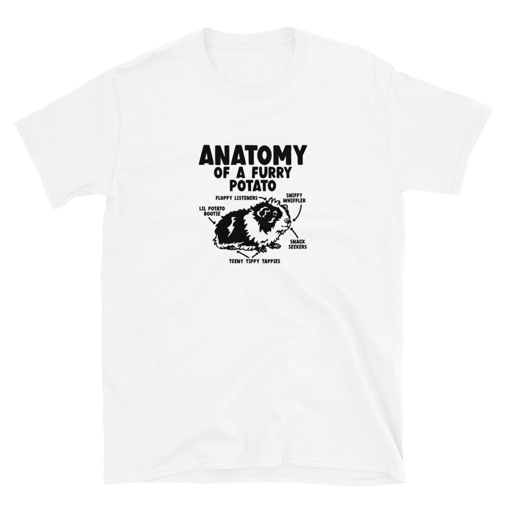 Guinea Pig Anatomy Of A Furry Potato Shirt | Guinea Pig Gifts | Guinea Pig Unisex T-Shirt