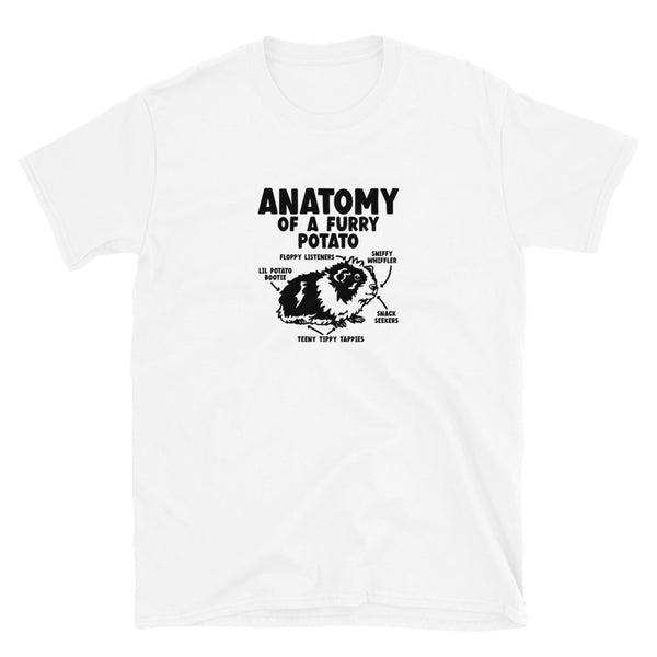 Guinea Pig Anatomy Of A Furry Potato Shirt | Guinea Pig Gifts | Guinea Pig Unisex T-Shirt