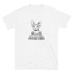 Sphynx Cat Shirt | Sphynx Cat Gifts | Ruled By A Little Naked Overlord Sphynx Cat Unisex White T-Shirt Sphynx Cat Shirt | Sphynx Cat Gifts | Ruled By A Little Naked Overlord Sphynx Cat Unisex White T-Shirt