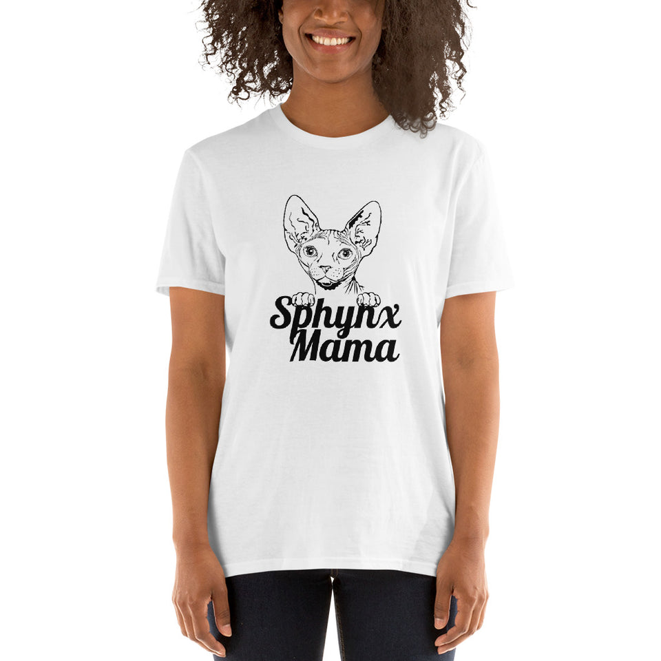 Sphynx Cat Shirt | Sphynx Cat Gifts | Sphynx Mama Sphynx Mom Sphynx Mum Cat Unisex White T-Shirt