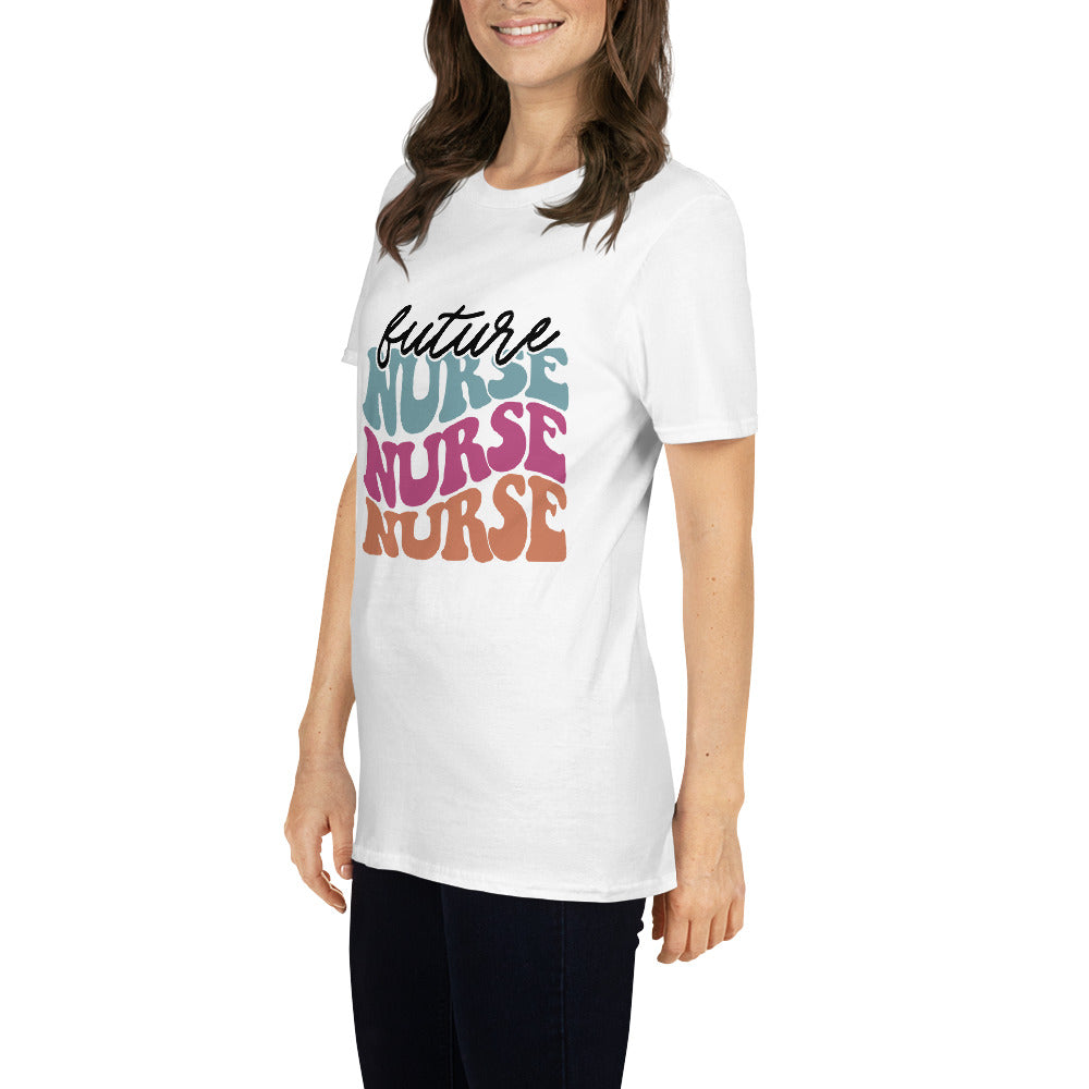 Retro Future Nurse Shirt | Future Nurse Gift | Future Nurse Shirts For Work | Future Nurse Unisex T-shirt