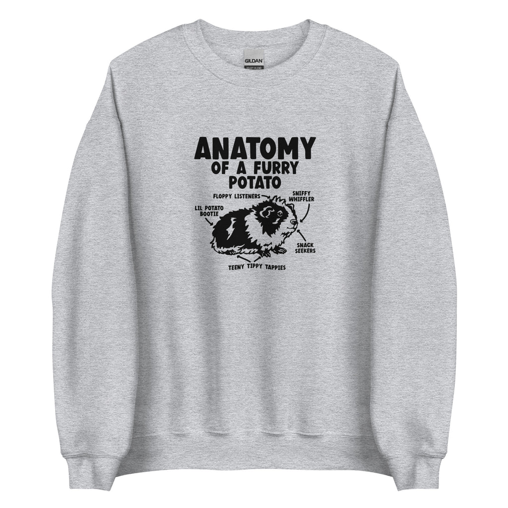 Guinea Pig Anatomy Of A Furry Potato Sweatshirt | Guinea Pig Gifts | Guinea Pig Unisex Sweatshirt
