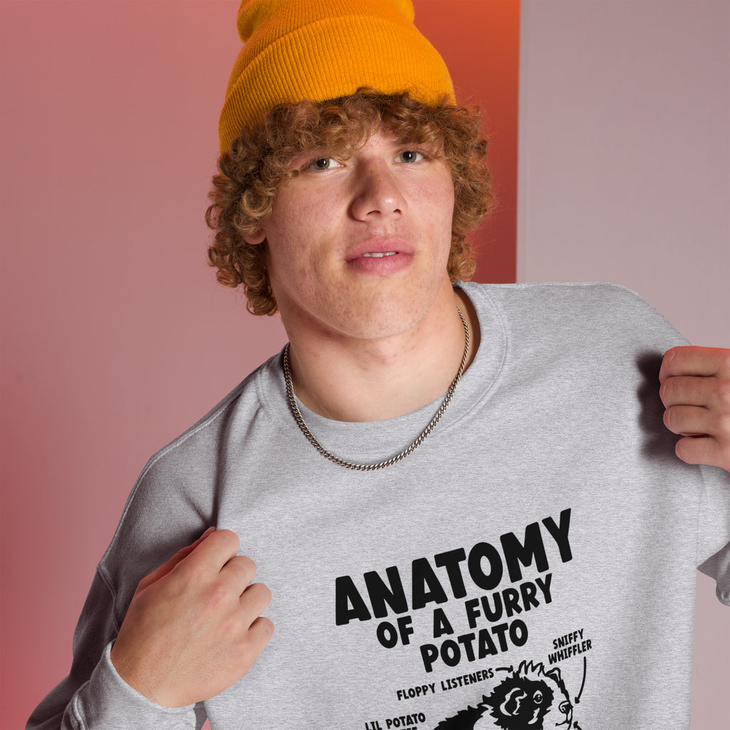 Guinea Pig Anatomy Of A Furry Potato Sweatshirt | Guinea Pig Gifts | Guinea Pig Unisex Sweatshirt