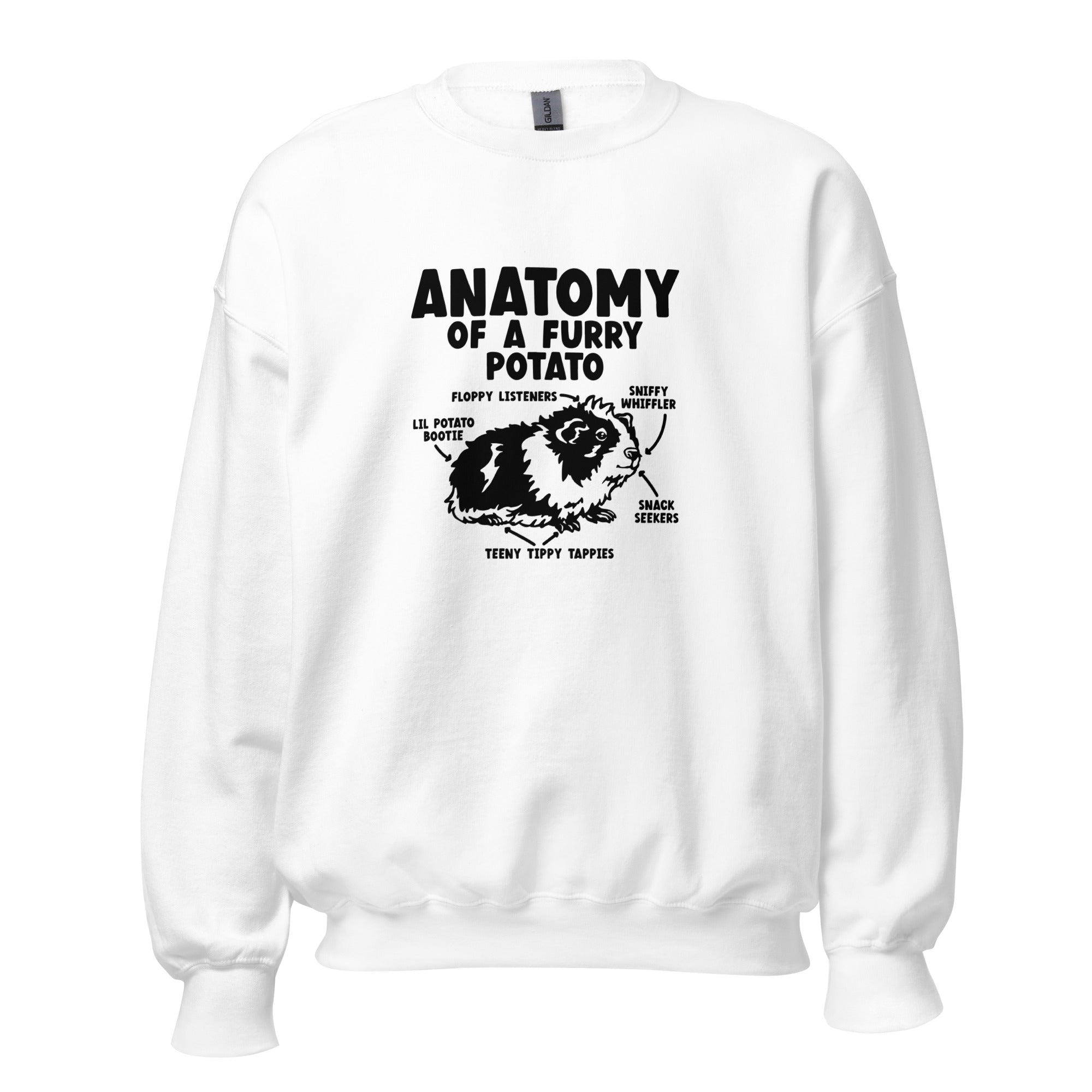 Guinea Pig Anatomy Of A Furry Potato Sweatshirt | Guinea Pig Gifts | Guinea Pig Unisex Sweatshirt