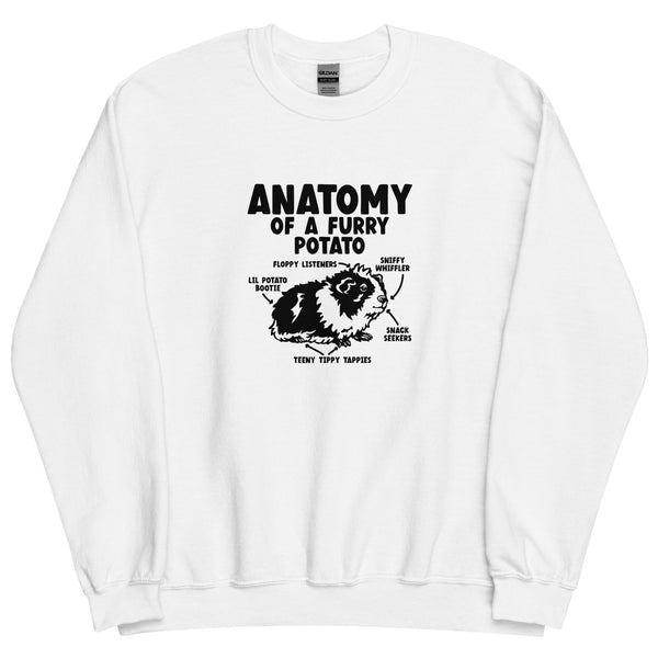 Guinea Pig Anatomy Of A Furry Potato Sweatshirt | Guinea Pig Gifts | Guinea Pig Unisex Sweatshirt