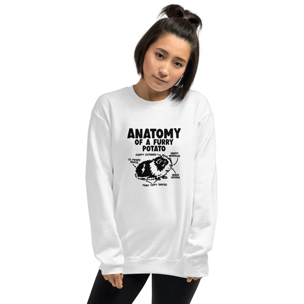 Guinea Pig Anatomy Of A Furry Potato Sweatshirt | Guinea Pig Gifts | Guinea Pig Unisex Sweatshirt