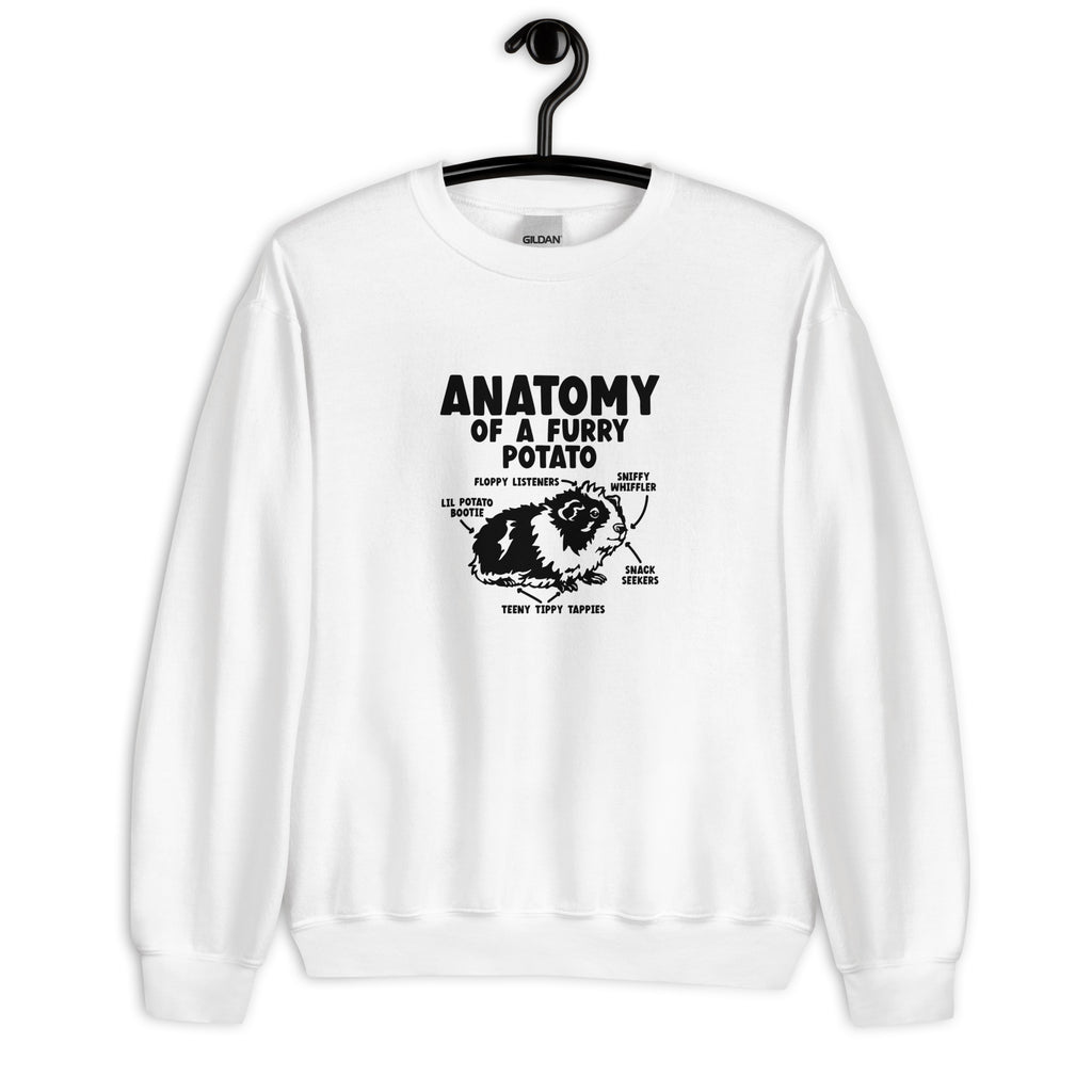 Guinea Pig Anatomy Of A Furry Potato Sweatshirt | Guinea Pig Gifts | Guinea Pig Unisex Sweatshirt