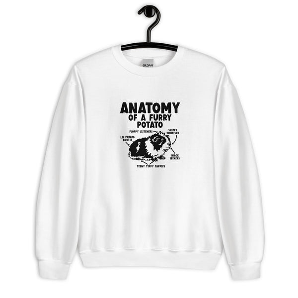 Guinea Pig Anatomy Of A Furry Potato Sweatshirt | Guinea Pig Gifts | Guinea Pig Unisex Sweatshirt