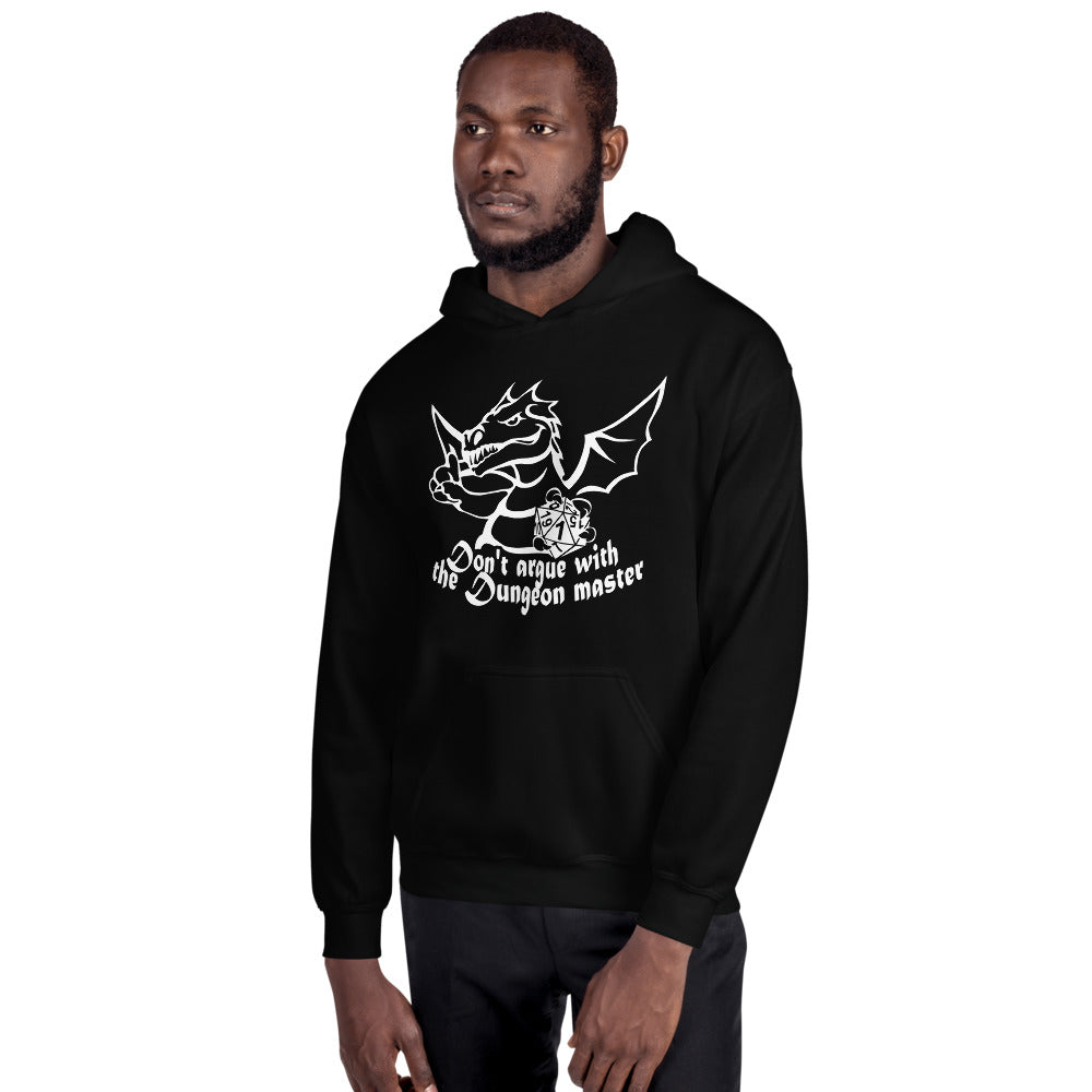 Don't Argue With The DM RPG Dice Hoodie | Dungeon Master Hoodie | Tabletop RPG | Tabletop Games | RPG Hoodie | Role Playing Game Unisex Hoodie