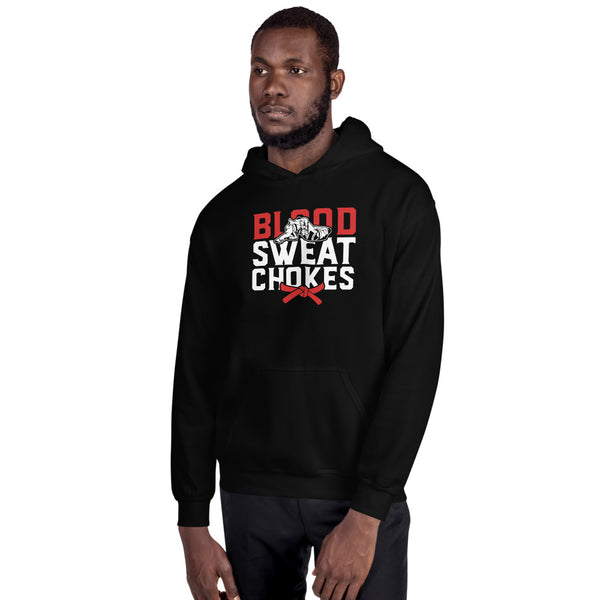 Brazilian Jiu Jitsu Blood Sweat Chokes Hoodie | BJJ Hoodie | Brazilian Jiu-Jitsu Unisex Hoodie