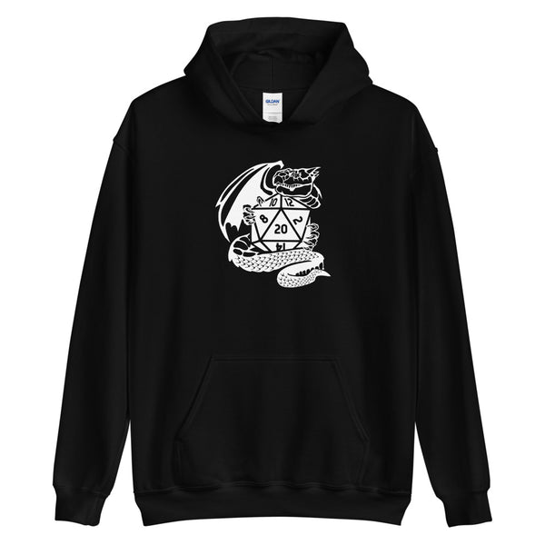 Dragon Fantasy RPG Dice Hoodie | Dungeon Master Hoodie | Tabletop RPG | Tabletop Games | RPG Hoodie | Role Playing Game Unisex Hoodie