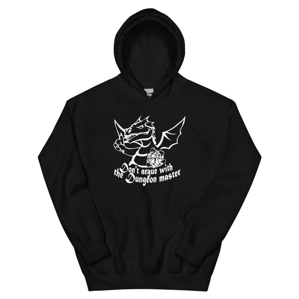 Don't Argue With The DM RPG Dice Hoodie | Dungeon Master Hoodie | Tabletop RPG | Tabletop Games | RPG Hoodie | Role Playing Game Unisex Hoodie