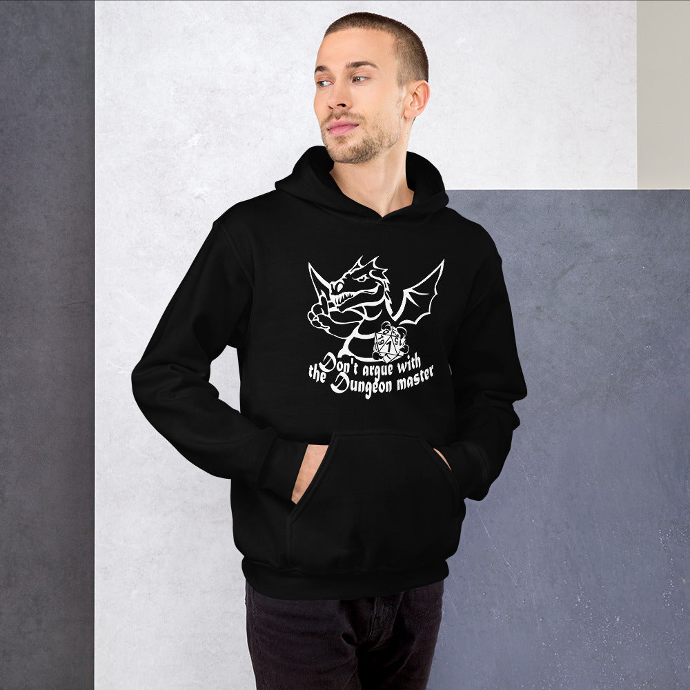 Don't Argue With The DM RPG Dice Hoodie | Dungeon Master Hoodie | Tabletop RPG | Tabletop Games | RPG Hoodie | Role Playing Game Unisex Hoodie