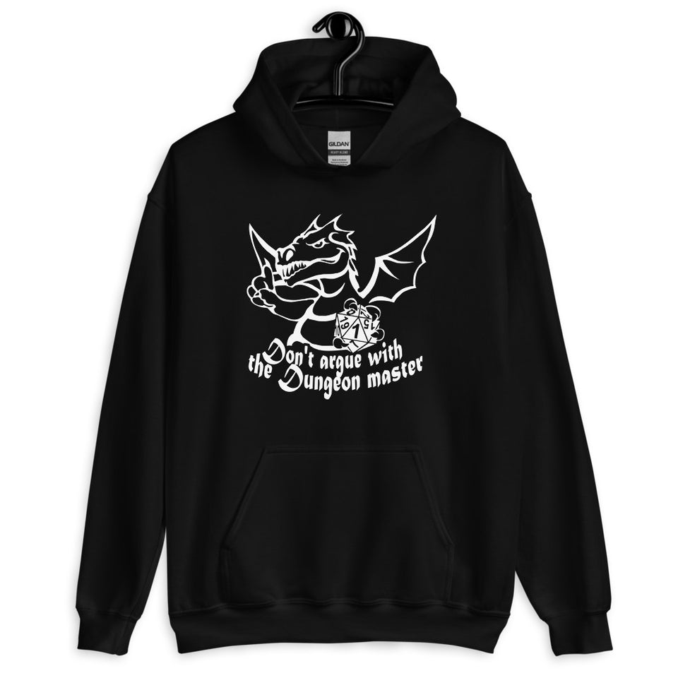 Don't Argue With The DM RPG Dice Hoodie | Dungeon Master Hoodie | Tabletop RPG | Tabletop Games | RPG Hoodie | Role Playing Game Unisex Hoodie