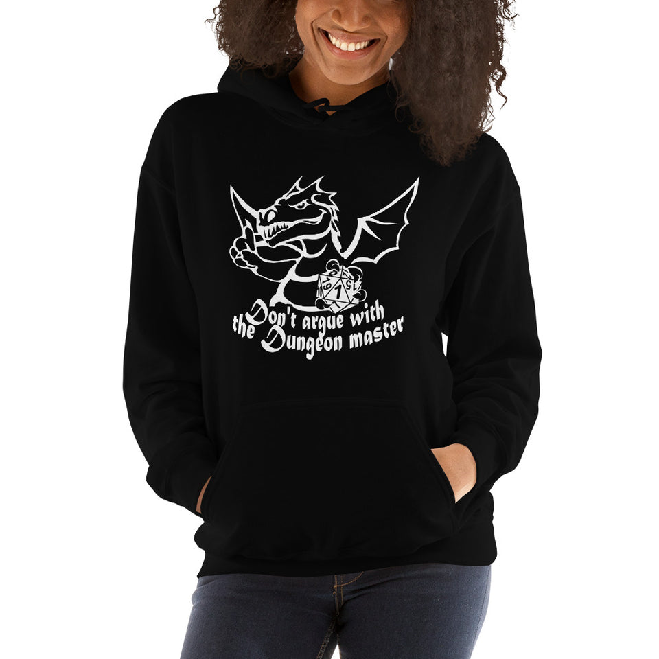 Don't Argue With The DM RPG Dice Hoodie | Dungeon Master Hoodie | Tabletop RPG | Tabletop Games | RPG Hoodie | Role Playing Game Unisex Hoodie