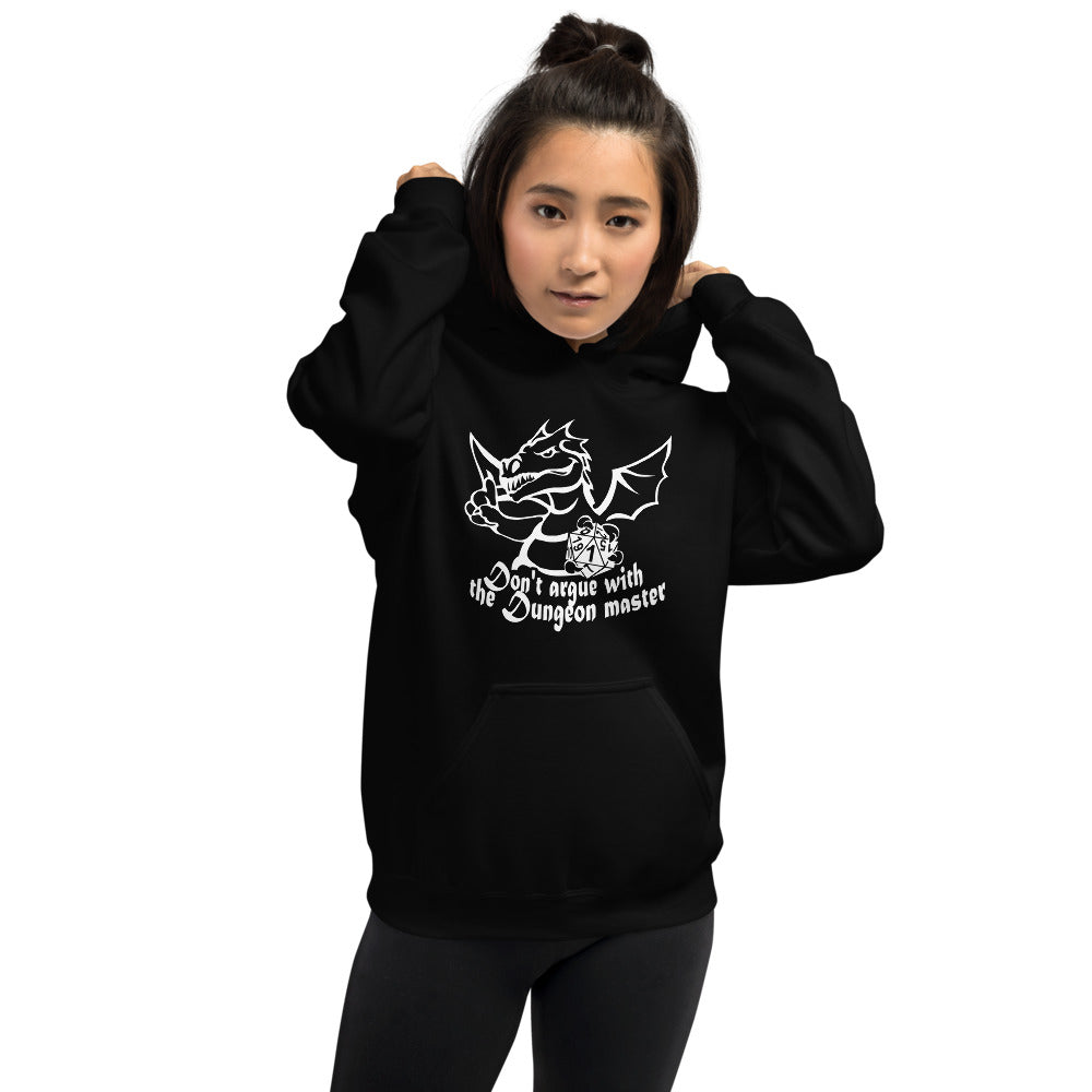 Don't Argue With The DM RPG Dice Hoodie | Dungeon Master Hoodie | Tabletop RPG | Tabletop Games | RPG Hoodie | Role Playing Game Unisex Hoodie
